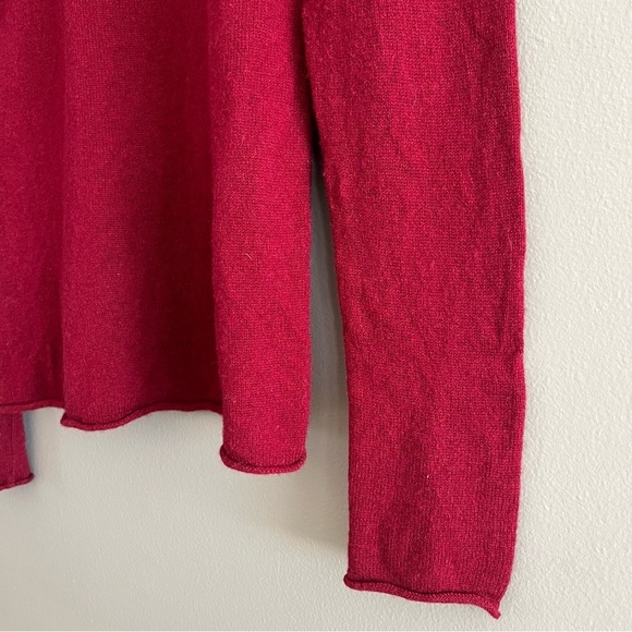 Philosophy Dane Lewis Deep Red 100% Cashmere Crew Neck Sweater Sz M - Picture 3 of 16